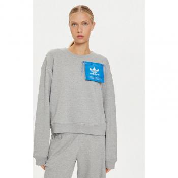 Felpa Girocollo Adidas Ksenia Grigia Loose Fit Donna L