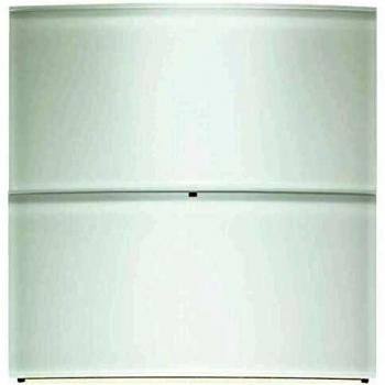 Hager 88.5 mm White Glass Switch