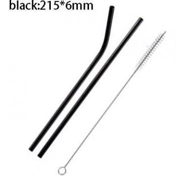 Vibrant Reusable Metal Drinking Straws