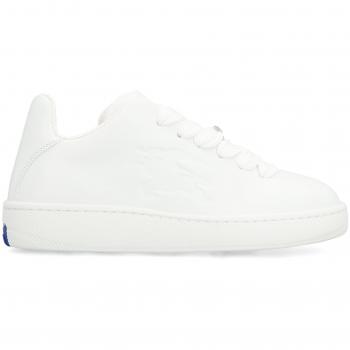 Burberry Sneakers, female, White, Size: 9 US White Leather Box Sneakers