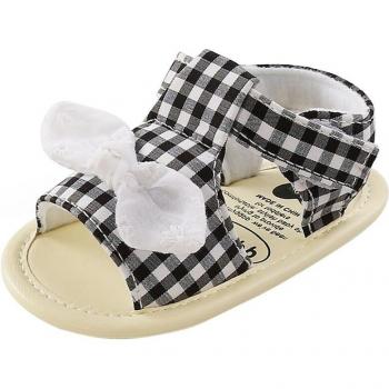 Baby Girls Soft Soled Sandals with Bow Knot