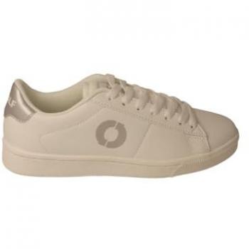 Zapatillas Ecoalf Wimbledon para mujer, color blanco y plata, con cordones