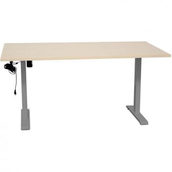Up Kunna Mesa Elevable 160 CM con Superficie Roble y Marco Gris