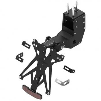 KTARAP108B3: Kit Portatarga Regolabile LighTech con Luce Targa