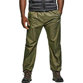 Peter Storm Mens Waterproof Packable Pants in Khaki Green