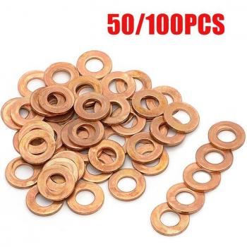 Copper Oil Seal Ring Gasket for Peugeot Sump Plug