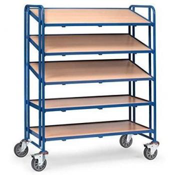 Chariot Eurobakken 1384, 5 étagères, capacité 250 kg, dimensions 1250x610 mm
