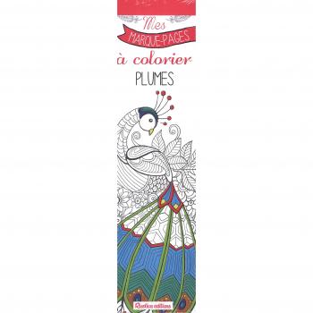 Mes marques-pages à colorier : Plumes