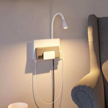 LED Wandleuchte Halina, Weiß-matt, 2,4W, 200lm