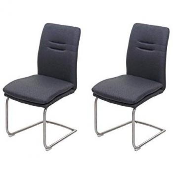 Chaise de salle à manger HWC-H70, confort et style gris foncé