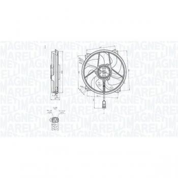 Motoventilateur de moteur MAGNETI MARELLI 069422839010