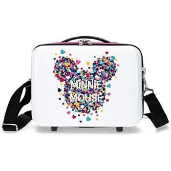 Neceser ABS Minnie Magic Corazones Trolley Fucsia