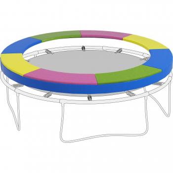Sportnow Garten-Trampolin Randnetz Ø305 cm – bunt & UV‑resistent