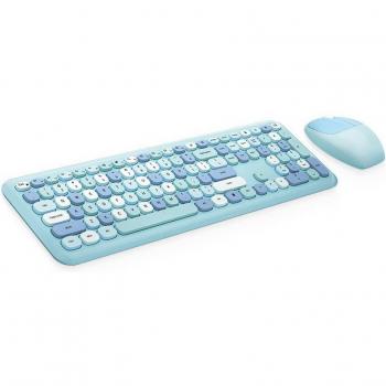 Mofii Green 2.4G USB Keyboard and Mouse Set
