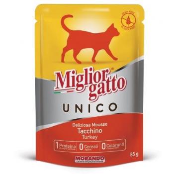 Migliorgatto Unico Mousse Solo Tacchino 85 gr