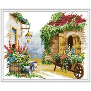 Four Seasons Floral Cross Stitch Needlework Kit