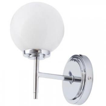 FORUM LIGHTING Forum Spa Porto Polished Chrome/Opal 120mm 1 Lamp Wall Light