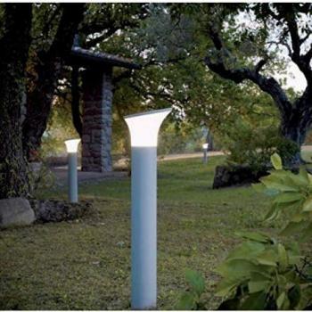 Lampada Palo Paletto A Taglio Per Giardino Colore Alluminio