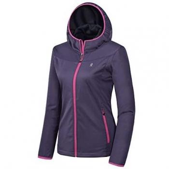 Andy 1.0 Softshell mit Kapuze – Windresistent, wasserdiffus, Lila – Damen