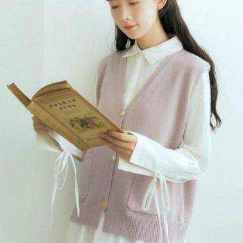 Women's Preppy Style Knit Sweater Vest
