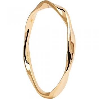 PdPaola Damenring 925er Silber Spiralring Gold Plattiert