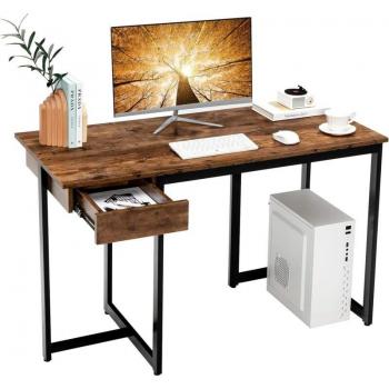 Bureau d'Ordinateur Industriel Costway avec Tiroir
