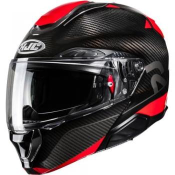 HJC RPHA 91 Casco Modular Carbono Noela Negro Rojo (L)