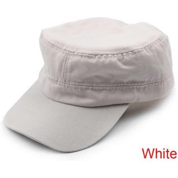 Chapeau plat militaire en coton pour hommes, ajustable