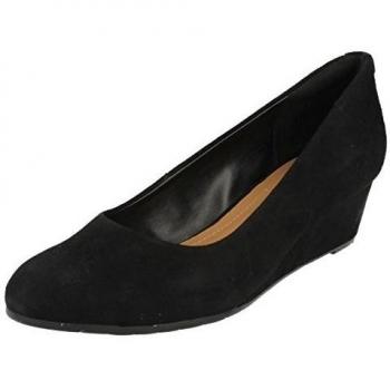 Zapatilla de Tacón Ancho Vendra Bloom Negra – Clarks