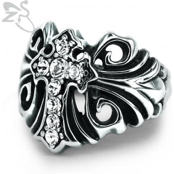 Anillo de Cruz Estilo Punk para Hombre