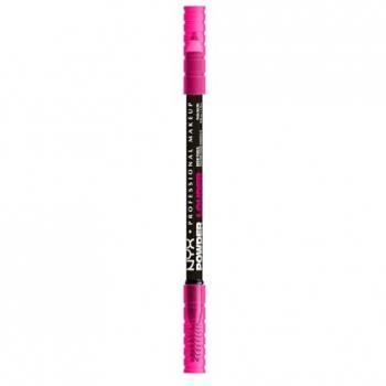 NYX Powder Louder Eyebrow Pencil with Brush Black