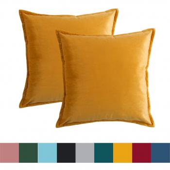 Federa Cuscino Divano Quadrata 40cm – Tema Natalizio Giallo