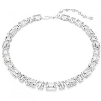 Collana Swarovski Millenia – Tennis Ottagonale, Placcato Rodio