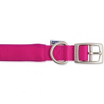 Collar de nylon acolchado Ancol en rosa 55cm Talla 6