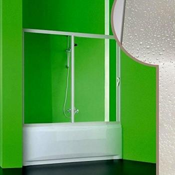 Mampara de bañera Plutone 160 cm acrílico h 150 con apertura lateral