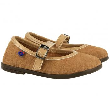 Unisex Kindermercedita Schuhe – Beige Vischon, EU 24
