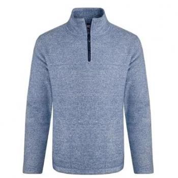 Weird Fish Laramie Mens 1/4 Zip Snow Marrow Fleece