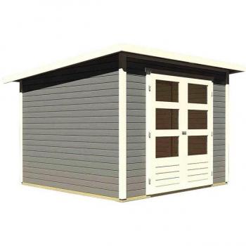 Karibu Gartenhaus Stockach 4, Set, terragrau