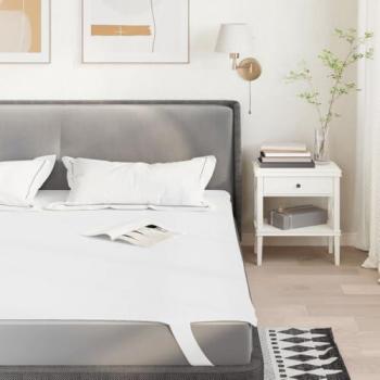 Housse de protection pour matelas blanc 100x220 cm, imperméable, VidaXL