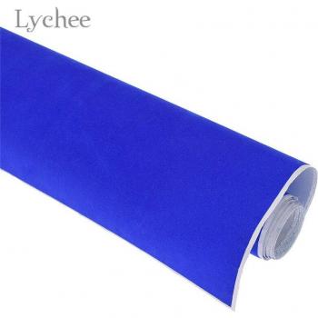 Lychee Life 2mx45cm Self Adhesive Velvet Fabric Flocked Sewing Fabric DIY Handmade Materials For Garments