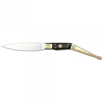 Navaja de Artesanía Catalana con Mango de Asta de Toro y Hoja Inox 11.6 cm