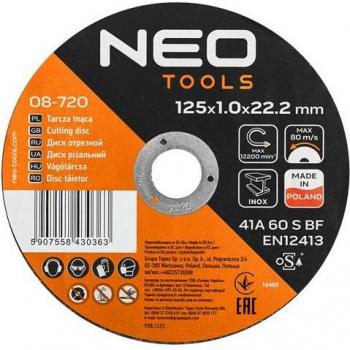 Dischi Inox A60‑S‑BF 125 mm, 1,0 × 22,2 mm – Contenitore 25pz