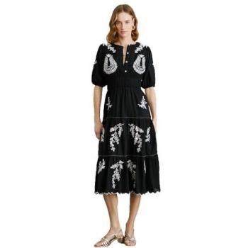 Long Black Destiny Dress by Pepe Jeans – Female, Medium