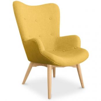 Contor Scandinavian Lounge Chair – Teinte Jaune