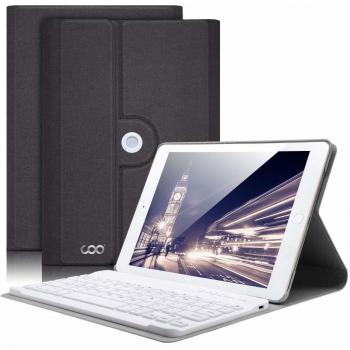 Clavier AZERTY Français Etui Coque iPad en Cuir PU