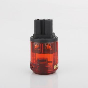 HI-End P046E+C046 Gold-Plated Brass HiFi EU Power Plug
