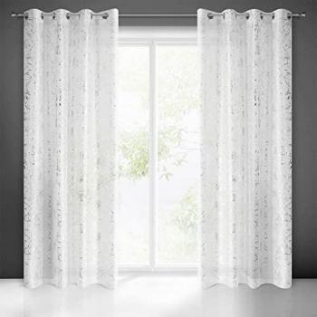 Stilvoller Vorhang „Fir“ – 140 × 250 cm, halbtransparent, Etamine