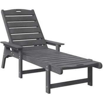 Vidaxl Mobilier De Jardin Lounge 2 Pcs Gris Clair 53 × 195,5 × 30 cm