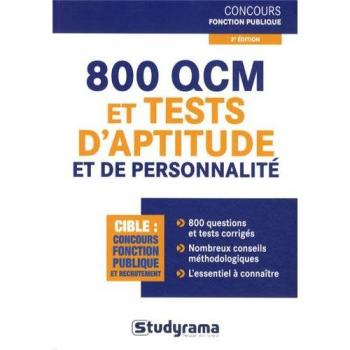 800 QCM et tests d'aptitude et de personnalité