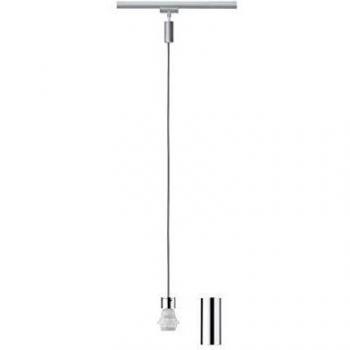 Paulmann URail Dimmable Pendant Light, E27, 20W Max, Chrome Finish